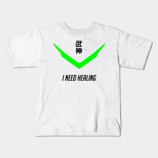 Genji I need healing overwatch Kids T-Shirt